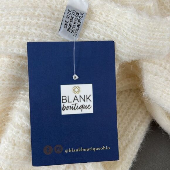 Elegant Cream Women's Sweater OSFM NWT - Picture 8 of 9